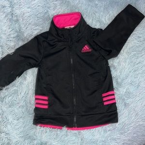 Adidas toddler Tracksuit Jacket 24m/2-3t Pink and Black